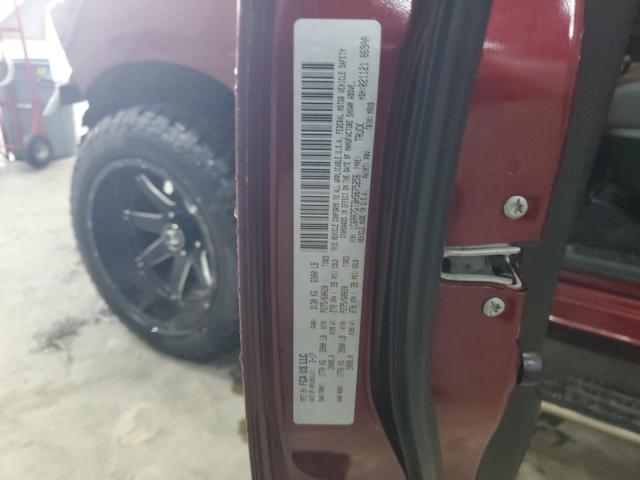 1C6RR7GT3HS675256 - 2017 RAM 1500 SLT BURGUNDY photo 12
