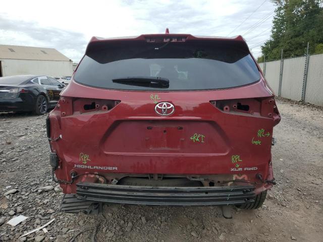 5TDGZRBH5NS188353 - 2022 TOYOTA HIGHLANDER XLE Червоний фото 6