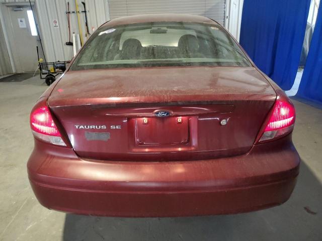 1FAFP53U26A171696 - 2006 FORD TAURUS SE BURGUNDY photo 6