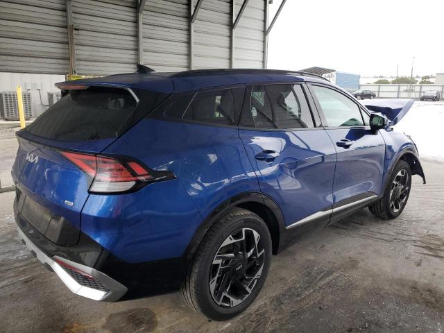 5XYK5CAF8PG018734 - 2023 KIA SPORTAGE SX PRESTIGE BLUE photo 3