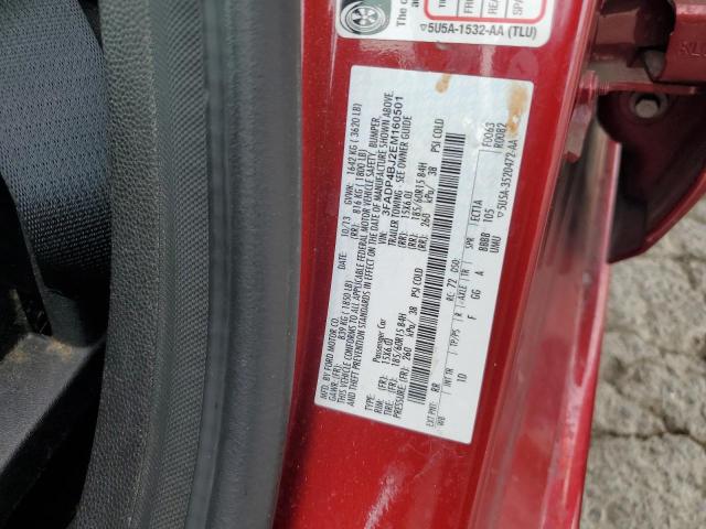 3FADP4BJ2EM160501 - 2014 FORD FIESTA SE 勃艮第红 照片 12