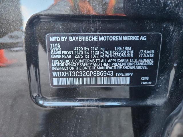 WBXHT3C32GP886943 - 2016 BMW X1 XDRIVE28I Սև լուսանկար 13