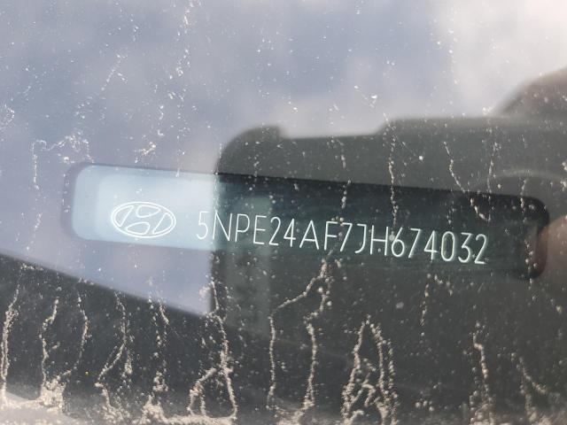 5NPE24AF7JH674032 - 2018 HYUNDAI SONATA SE WHITE photo 12