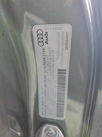 WAUVGAFH6CN005650 - 2012 AUDI S5 PRESTIGE SILVER photo 12