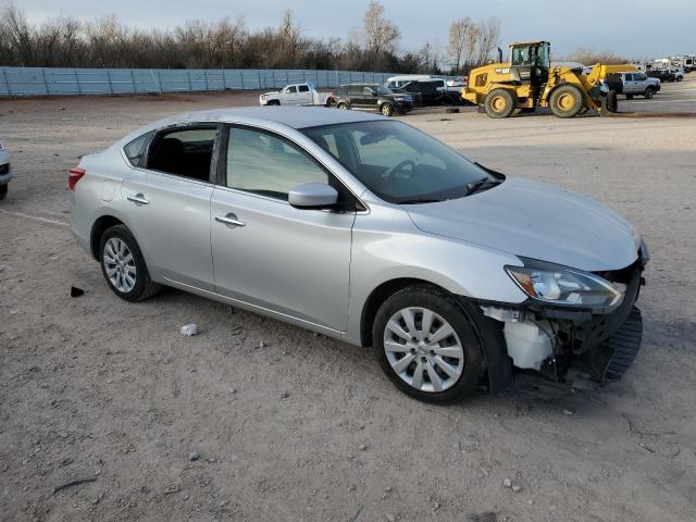 3N1AB7AP8HY291306 - 2017 NISSAN SENTRA S SILVER photo 4