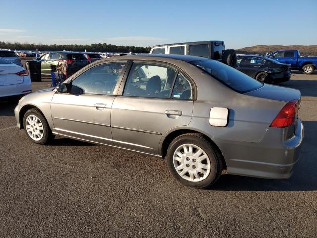 1HGES16544L001585 - 2004 HONDA CIVIC LX SILVER photo 2