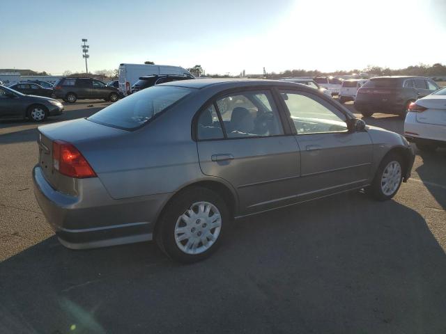 1HGES16544L001585 - 2004 HONDA CIVIC LX SILVER photo 3