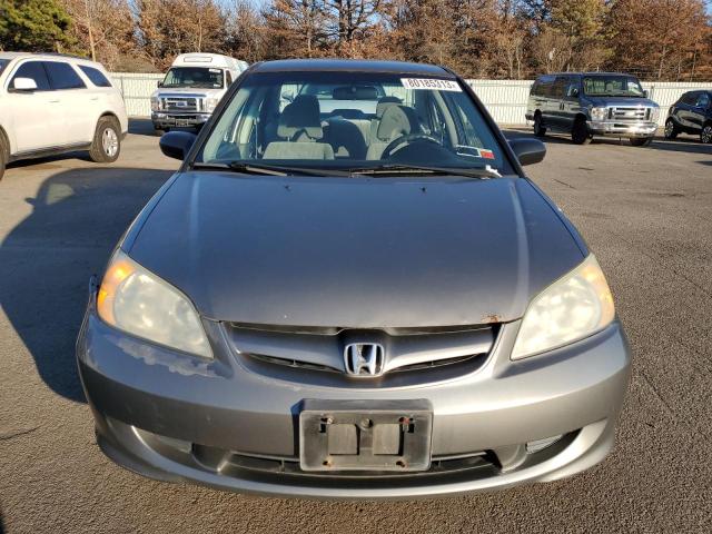 1HGES16544L001585 - 2004 HONDA CIVIC LX SILVER photo 5