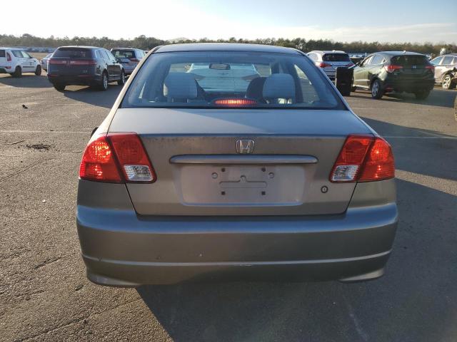 1HGES16544L001585 - 2004 HONDA CIVIC LX SILVER photo 6