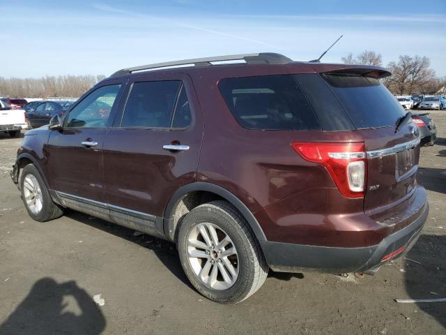 1FMHK8D81CGA97857 - 2012 FORD EXPLORER XLT BURGUNDY photo 2