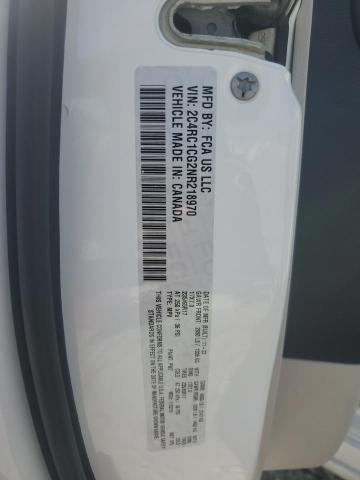 2C4RC1CG2NR218970 - 2022 CHRYSLER VOYAGER LX თეთრი ფოტო 13