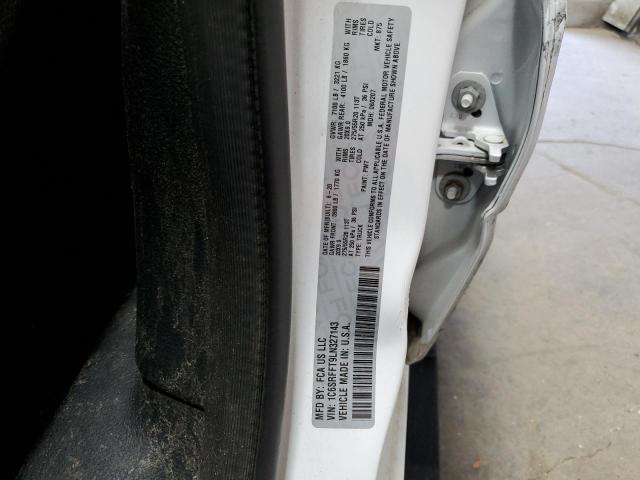 1C6SRFFT9LN327143 - 2020 RAM 1500 BIG HORN/LONE STAR WHITE photo 12