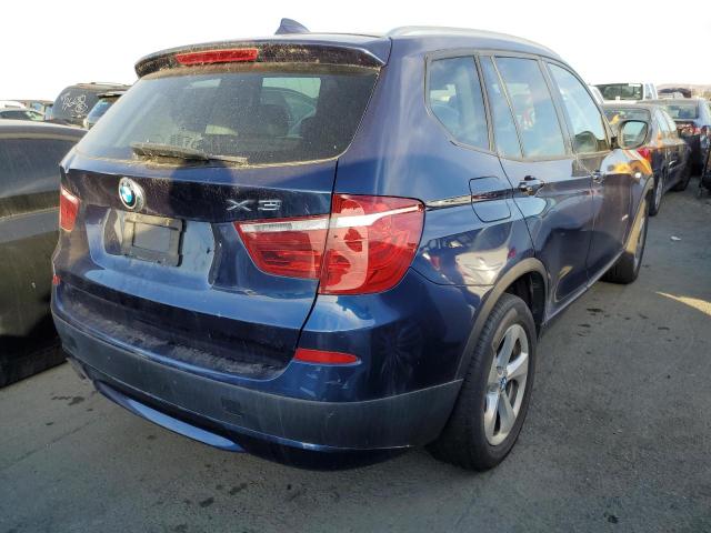 5UXWX5C58CL719329 - 2012 BMW X3 XDRIVE28I BLUE photo 3