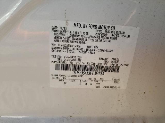 2LMHJ5AT3FBL04386 - 2015 LINCOLN MKT WHITE photo 13