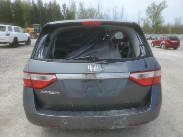 5FNRL5H60CB143508 - 2012 HONDA ODYSSEY EXL GRAY photo 6