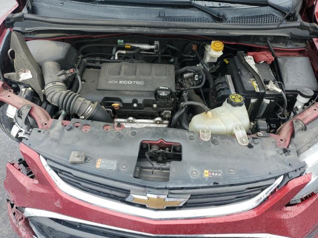 1G1JD5SB1K4127493 - 2019 CHEVROLET SONIC LT წითელი ფოტო 11