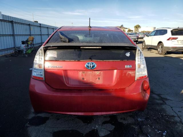 JTDKN3DU2B0325681 - 2011 TOYOTA PRIUS RED photo 6