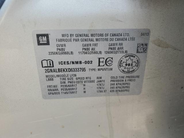 2GNALBEKXD6333795 - 2013 CHEVROLET EQUINOX LS 米色 照片 14