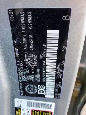 5TDGZRBH3MS558844 - 2021 TOYOTA HIGHLANDER XLE GRAY photo 13