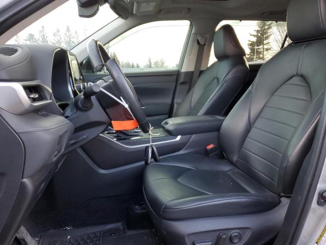 5TDGZRBH3MS558844 - 2021 TOYOTA HIGHLANDER XLE GRAY photo 7