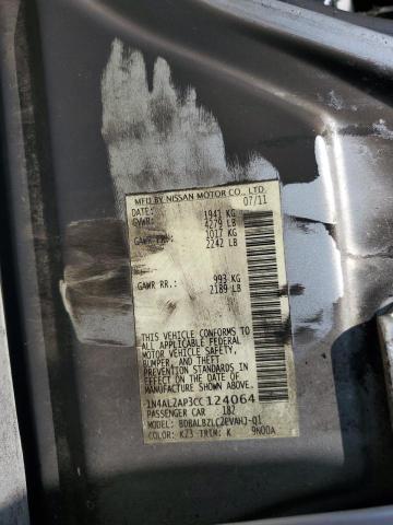 1N4AL2AP3CC124064 - 2012 NISSAN ALTIMA BASE Արծաթագույն լուսանկար 12