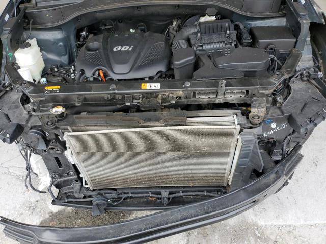 5XYZU3LB8DG036738 - 2013 HYUNDAI SANTA FE S GREEN photo 11