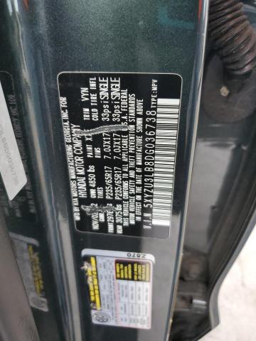 5XYZU3LB8DG036738 - 2013 HYUNDAI SANTA FE S GREEN photo 13