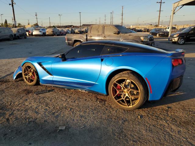 1G1YB2D73F5109816 - 2015 CHEVROLET CORVETTE STINGRAY 1LT BLUE photo 2
