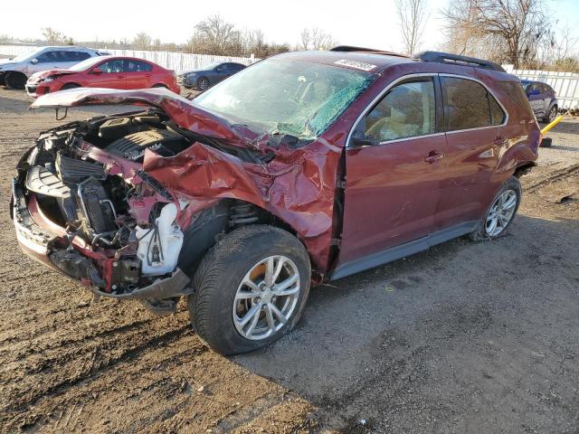 2GNALCEK5H1579761 - 2017 CHEVROLET EQUINOX LT BURGUNDY photo 1