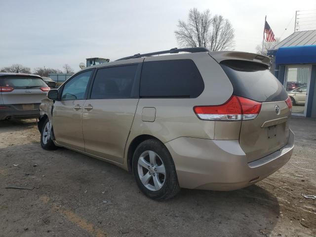 5TDKK3DC9BS087485 - 2011 TOYOTA SIENNA LE GOLD photo 2