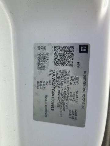 1GCWGAFG4K1309919 - 2019 CHEVROLET EXPRESS G2 Սպիտակ լուսանկար 13