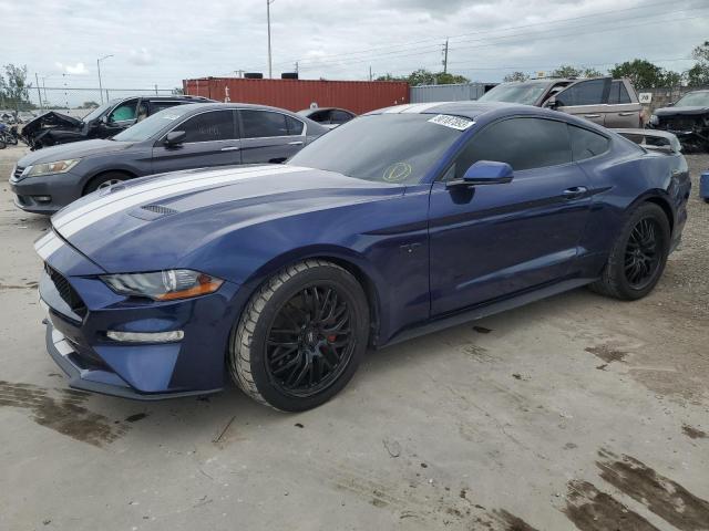 1FA6P8CF9J5153541 - 2018 FORD MUSTANG GT BLUE photo 1