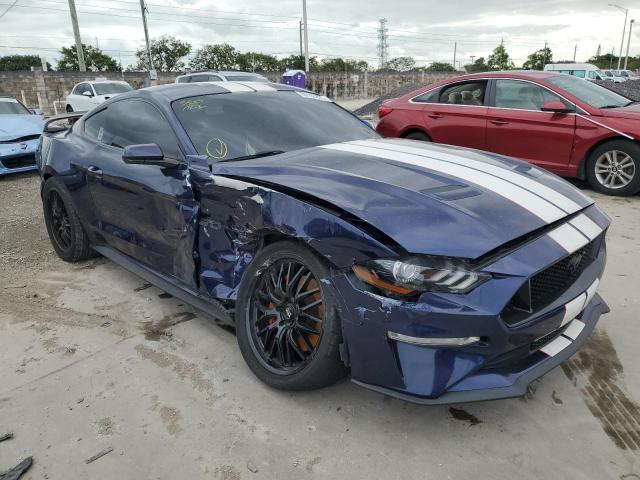 1FA6P8CF9J5153541 - 2018 FORD MUSTANG GT BLUE photo 4