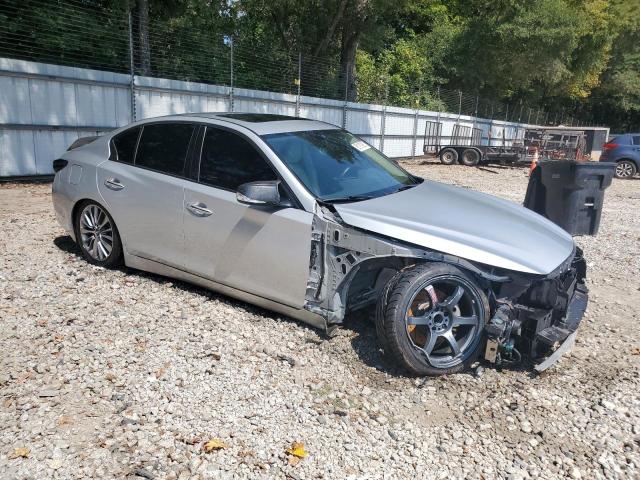 JN1EV7AP0JM353900 - 2018 INFINITI Q50 LUXE ვერცხლისფერი ფოტო 4