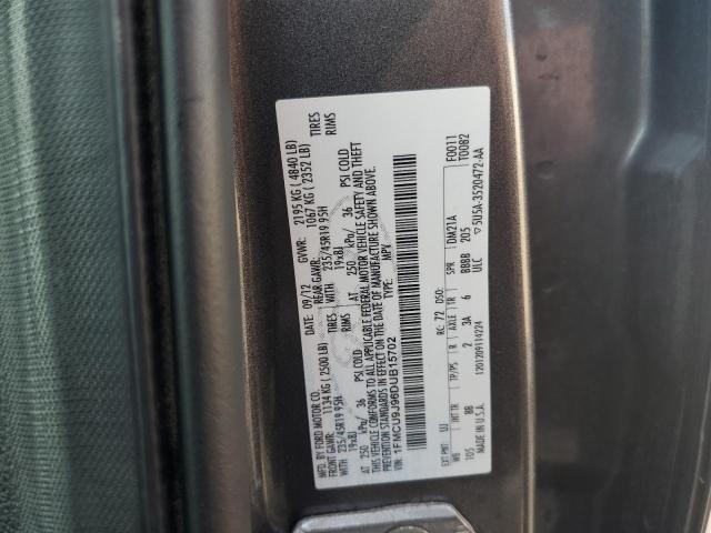 1FMCU9J96DUB15702 - 2013 FORD ESCAPE TITANIUM GRAY photo 13