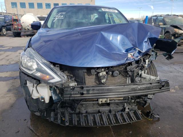 3N1AB7AP5KY387661 - 2019 NISSAN SENTRA S BLUE photo 5