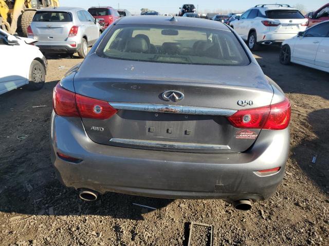 JN1BV7AR4FM410370 - 2015 INFINITI Q50 BASE GRAY photo 6