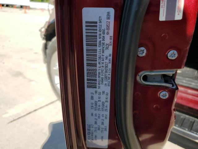 1C6RR7FT8HS796317 - 2017 RAM 1500 ST BURGUNDY photo 12