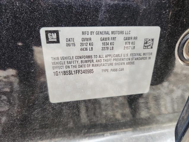 1G11B5SL1FF340985 - 2015 CHEVROLET MALIBU LS 黑色 照片 13