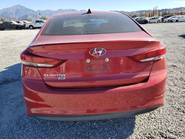 5NPD74LF2HH164479 - 2017 HYUNDAI ELANTRA SE RED photo 6