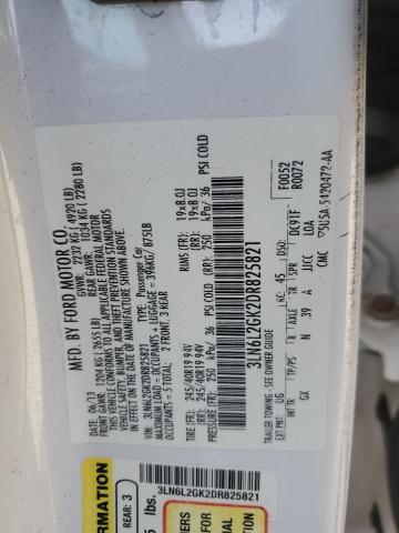 3LN6L2GK2DR825821 - 2013 LINCOLN MKZ WHITE photo 12