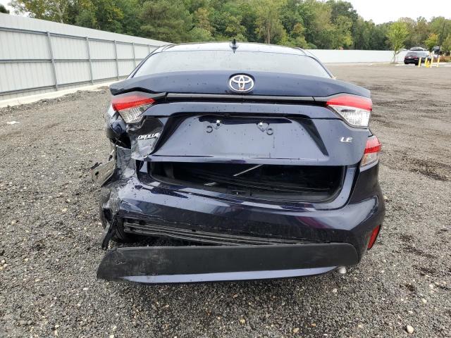 5YFVPMAE9NP376583 - 2022 TOYOTA COROLLA LE Синій фото 6