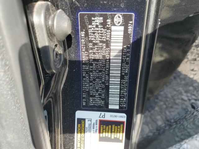 4T1BF1FK9HU443155 - 2017 TOYOTA CAMRY LE BLACK photo 12