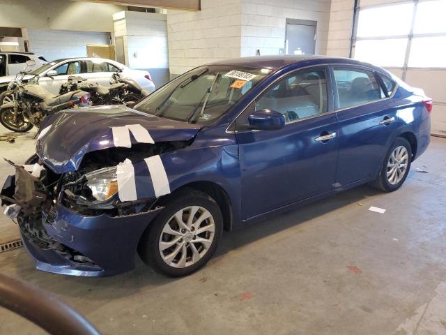 3N1AB7AP6KY342440 - 2019 NISSAN SENTRA S BLUE photo 1