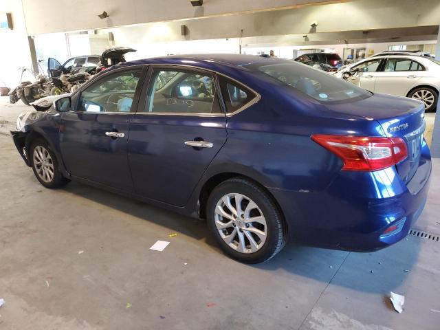 3N1AB7AP6KY342440 - 2019 NISSAN SENTRA S BLUE photo 2