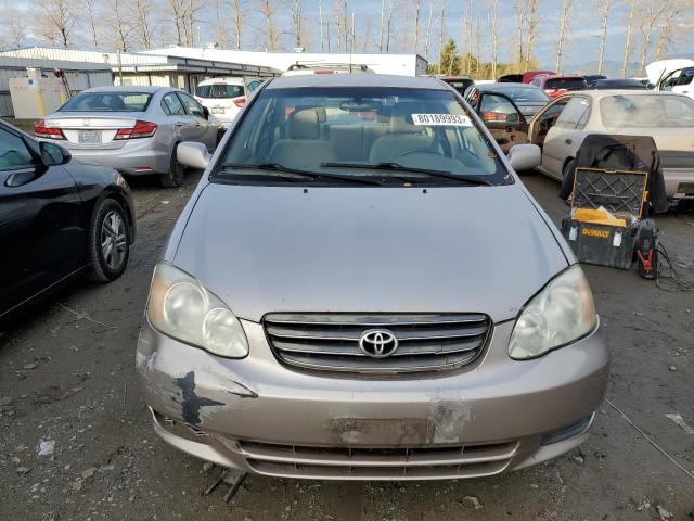 1NXBR32E43Z046898 - 2003 TOYOTA COROLLA CE BEIGE photo 5