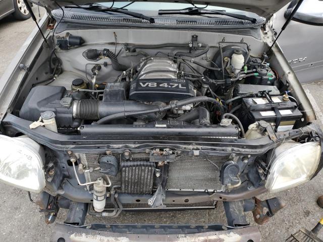 5TBRT34191S187331 - 2001 TOYOTA TUNDRA ACCESS CAB Серый фото 11