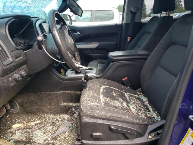 1GCGTCENXH1330505 - 2017 CHEVROLET COLORADO LT BLUE photo 7