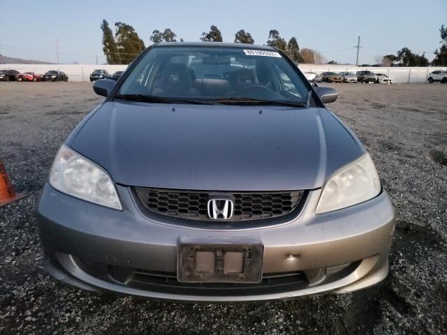 1HGEM210X4L084466 - 2004 HONDA CIVIC EX GRAY photo 5