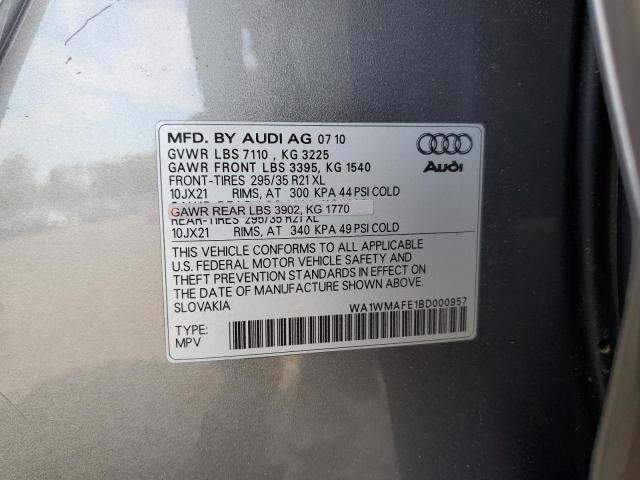WA1WMAFE1BD000957 - 2011 AUDI Q7 PRESTIGE 灰色 照片 13